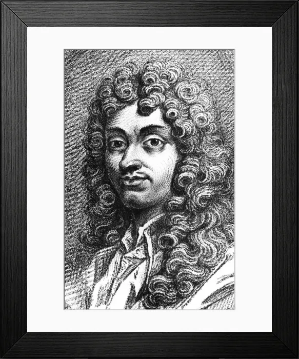 Framed Print : Christiaan Huygens, Dutch physicist, mathematician and astronomer, 1762 Framed Print : Christiaan Huygens, Dutch physicist, mathematician and astronomer, 1762