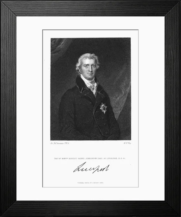 Framed Print : Robert Banks Jenkinson, Earl of Liverpool, British statesman, 1830. Artist: William Thomas Fry Framed Print : Robert Banks Jenkinson, Earl of Liverpool, British statesman, 1830. Artist: William Thomas Fry