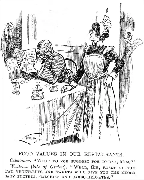 Food Values in our Restaurants, 1917