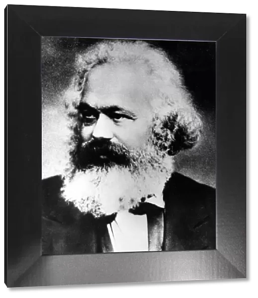 Karl Marx, German political, social and economic theorist, late 19th century