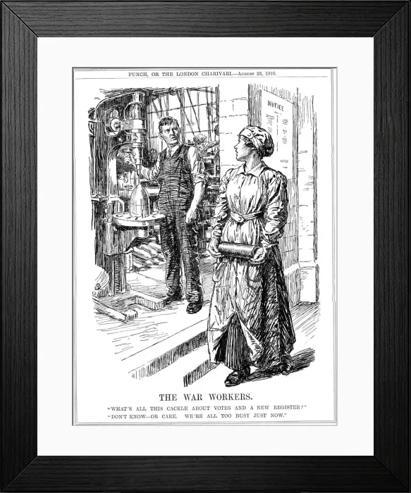 Framed Print : The War Workers, 1916 Framed Print : The War Workers, 1916