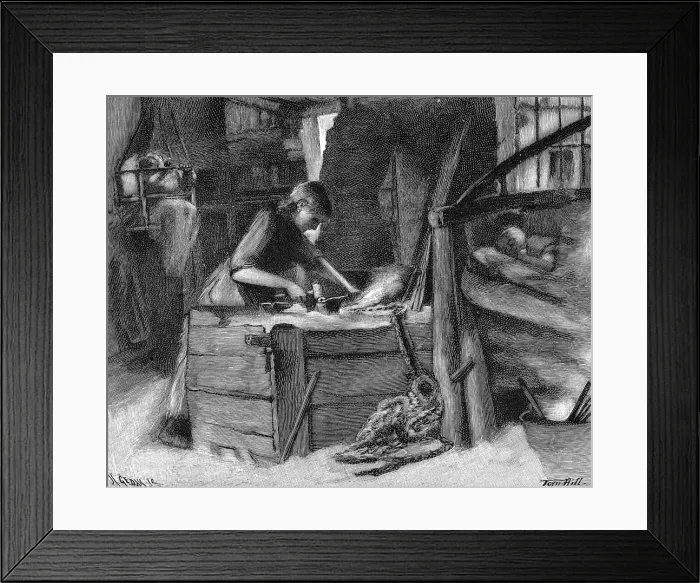 Framed Print : Making chains in the Cradley Heath district of the Black Country in the English Midlands, 1890 Framed Print : Making chains in the Cradley Heath district of the Black Country in the English Midlands, 1890