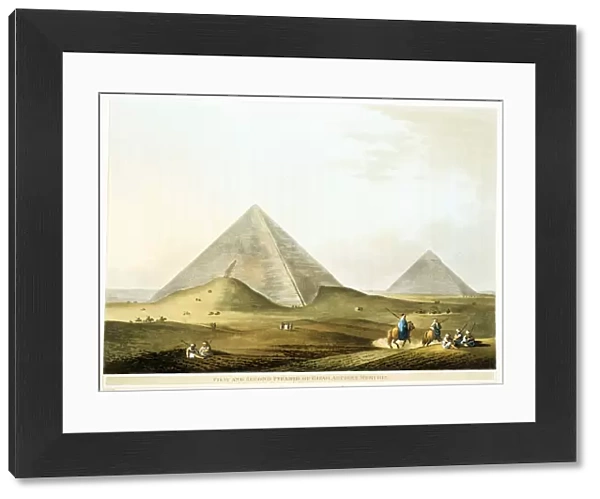 Pyramids at Giza, Egypt, 4th Dynasty, Old Kingdom, 26th century BC (1801)