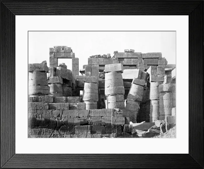 Framed Print : Exterior of the Hypostyle hall, temple of Amun-Re, Karnak, Egypt, 1878 Framed Print : Exterior of the Hypostyle hall, temple of Amun-Re, Karnak, Egypt, 1878