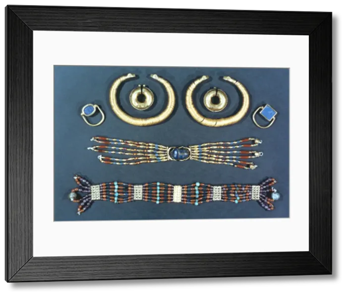 Framed Print : Ancient Egyptian jewellery Framed Print : Ancient Egyptian jewellery