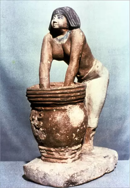 Woman brewing beer, Ancient Egyptian tomb model
