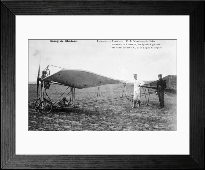 Framed Print : French monoplane, Biskra, Algeria, c1911 Framed Print : French monoplane, Biskra, Algeria, c1911