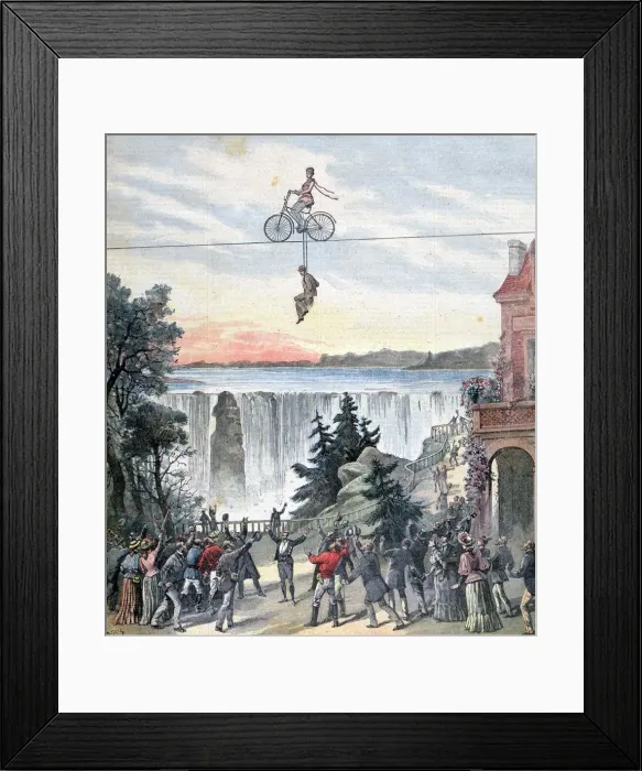 Framed Print : Theatre de la Gaite, Niagara Falls, 1892. Artist: Henri Meyer Framed Print : Theatre de la Gaite, Niagara Falls, 1892. Artist: Henri Meyer