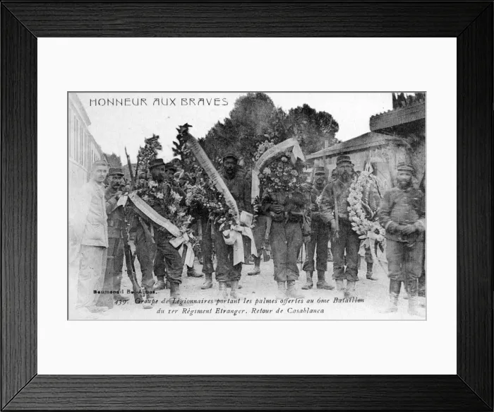 Framed Print : French Foreign Legion honor the brave, Algeria, 1910 Framed Print : French Foreign Legion honor the brave, Algeria, 1910
