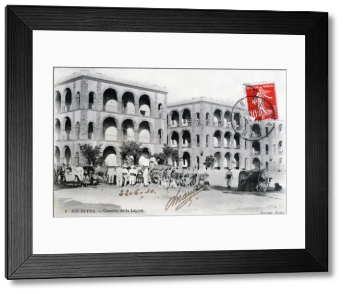 Framed Print : French Foreign Legion barracks, Ain-Sefra, Algeria, 1910. Artist: Pignet Framed Print : French Foreign Legion barracks, Ain-Sefra, Algeria, 1910. Artist: Pignet