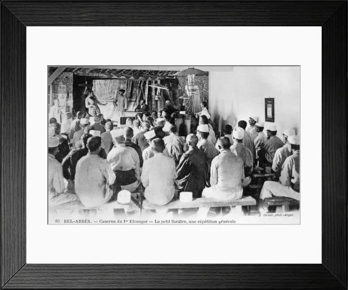 Framed Print : French Foreign Legion, Sidi Bel Abbes, Algeria, 20th century. Artist: J Geiser Framed Print : French Foreign Legion, Sidi Bel Abbes, Algeria, 20th century. Artist: J Geiser