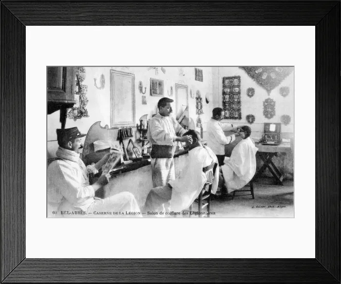 Framed Print : French Foreign Legion, Sidi Bel Abbes, Algeria, 20th century. Artist: J Geiser Framed Print : French Foreign Legion, Sidi Bel Abbes, Algeria, 20th century. Artist: J Geiser