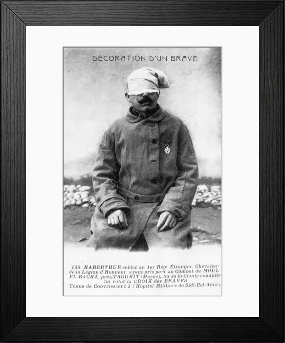 Framed Print : A convalescing legionnaire, Sidi Bel Abbes, Algeria, 1910 Framed Print : A convalescing legionnaire, Sidi Bel Abbes, Algeria, 1910