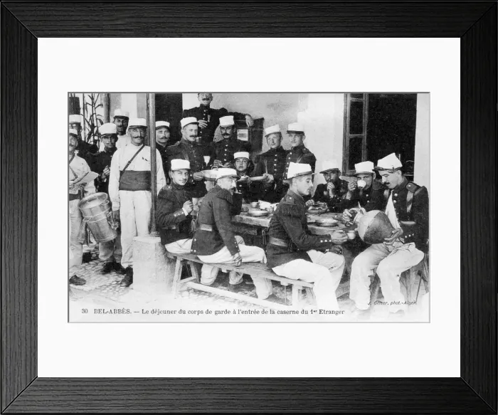 Framed Print : French Foreign Legion, Sidi Bel Abbes, Algeria, 20th century. Artist: J Geiser Framed Print : French Foreign Legion, Sidi Bel Abbes, Algeria, 20th century. Artist: J Geiser