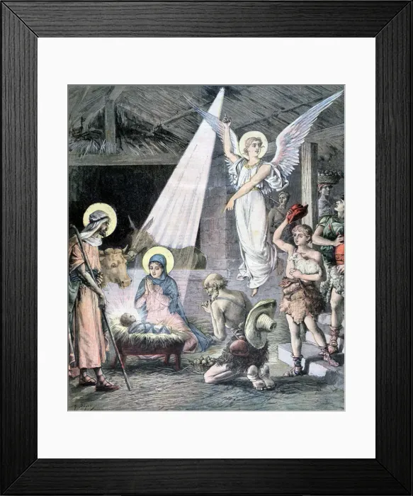 Framed Print : The Nativity, 1892. Artist: Henri Meyer Framed Print : The Nativity, 1892. Artist: Henri Meyer
