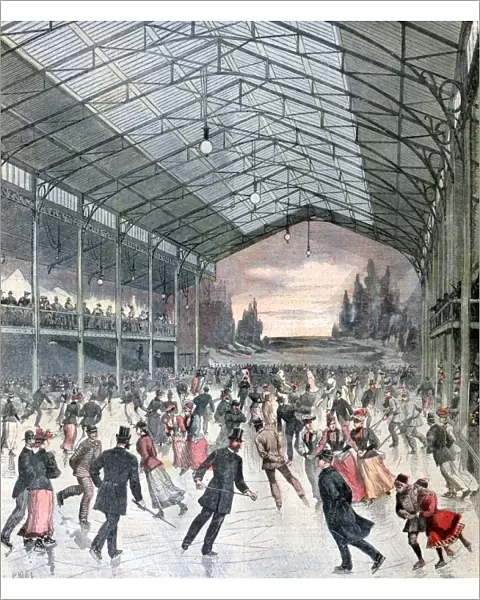 Ice Skating in Paris, 1892. Artist: Henri Meyer