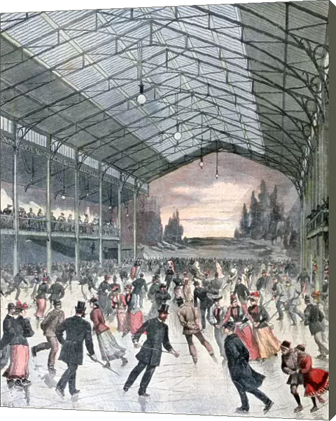 Ice Skating in Paris, 1892. Artist: Henri Meyer