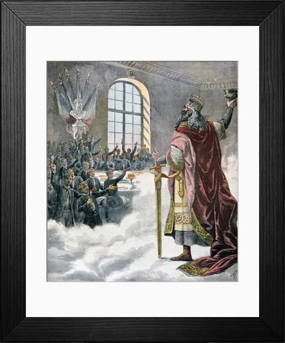 Framed Print : Saint Charlemagne, 1892. Artist: Henri Meyer Framed Print : Saint Charlemagne, 1892. Artist: Henri Meyer