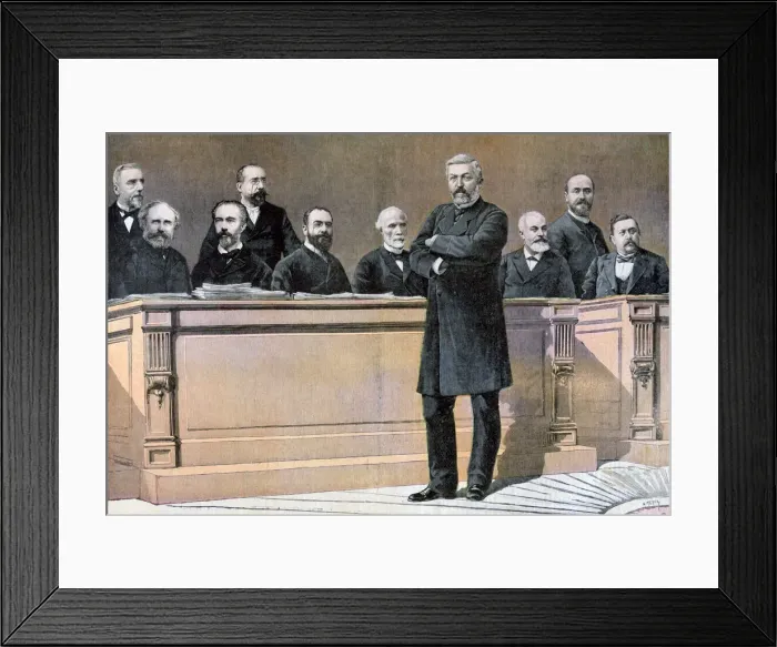 Framed Print : The French government front bench, 1891. Artist: Henri Meyer Framed Print : The French government front bench, 1891. Artist: Henri Meyer