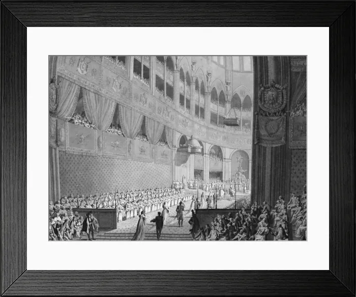Framed Print : The Offerings, 2nd December 1804, 19th century Framed Print : The Offerings, 2nd December 1804, 19th century