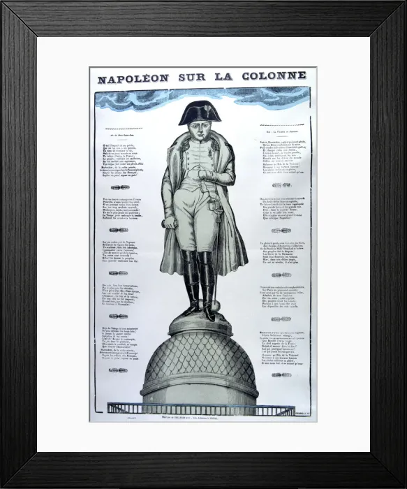 Framed Print : Napoleon on the Column, 19th century Framed Print : Napoleon on the Column, 19th century