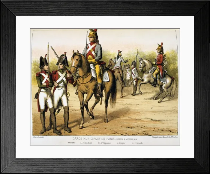 Framed Print : Garde Municipale de Paris Artist: Francois Cudet Framed Print : Garde Municipale de Paris Artist: Francois Cudet
