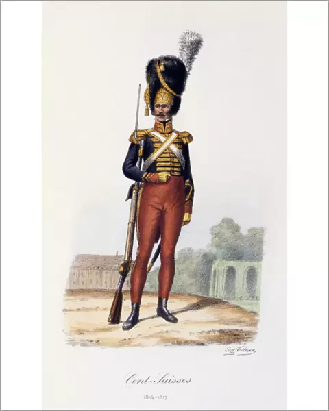 Cent-Suisses, 1814-17. Artist: Eugene Titeux