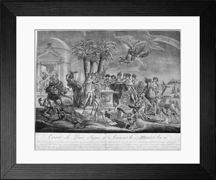 Framed Print : The Treaty of Amiens, March 25, 1802, 19th century Framed Print : The Treaty of Amiens, March 25, 1802, 19th century