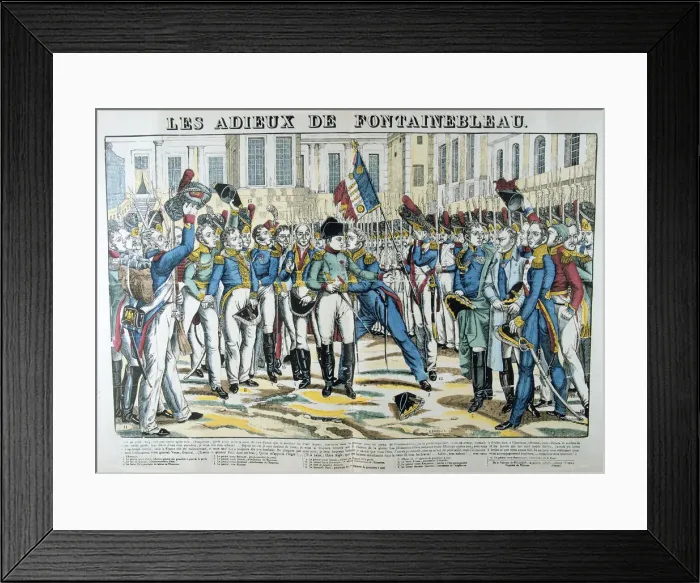 Framed Print : The Good-byes of Fontainbleau, 19th century Framed Print : The Good-byes of Fontainbleau, 19th century