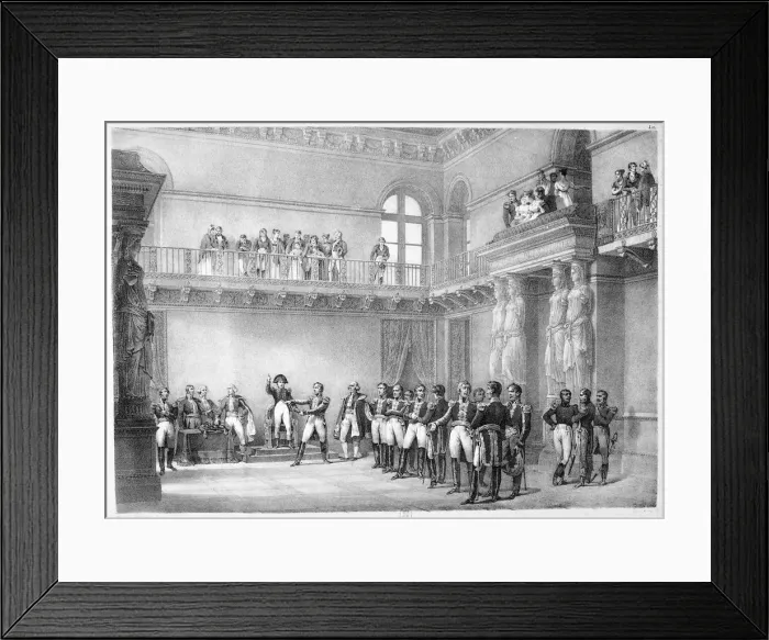 Framed Print : Oath of the Marechaux, c1800-1820 Artist: Napoleon Bonaparte I Framed Print : Oath of the Marechaux, c1800-1820 Artist: Napoleon Bonaparte I