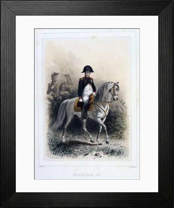 Framed Print : Napoleon I, 1859. Artist: Auguste Raffet Framed Print : Napoleon I, 1859. Artist: Auguste Raffet