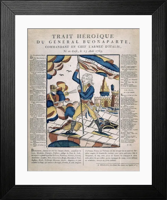 Framed Print : Heroic General Bonaparte, 19th century Framed Print : Heroic General Bonaparte, 19th century
