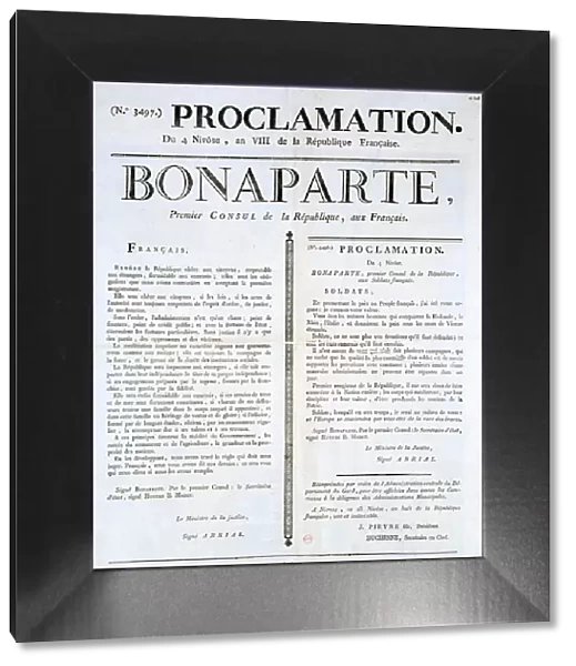 Proclamation of Napoleon as 1st Consul, 19th century