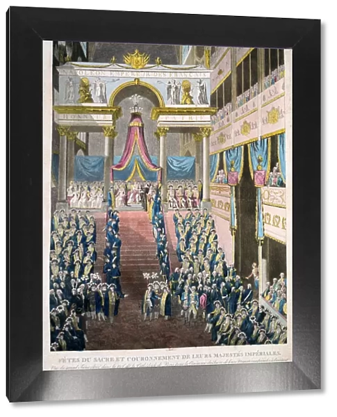 Napoleon Bonaparte is crowned Emperor Napoleon I, 2nd December, 1804, 19th century