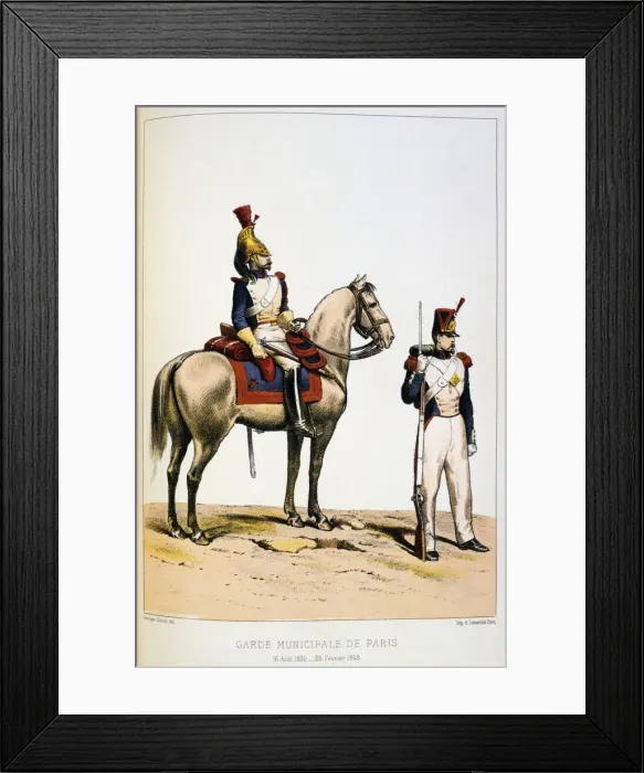 Framed Print : Garde Municipale de Paris Artist: Francois Cudet Framed Print : Garde Municipale de Paris Artist: Francois Cudet