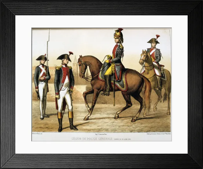 Framed Print : Legion de Police Generale Artist: Francois Cudet Framed Print : Legion de Police Generale Artist: Francois Cudet