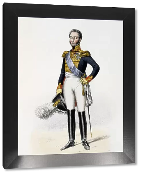 Gardes a pied ordinaires du Corps de Roi, Capitaine-Colonel, 1817-30. Artist: Eugene Titeux