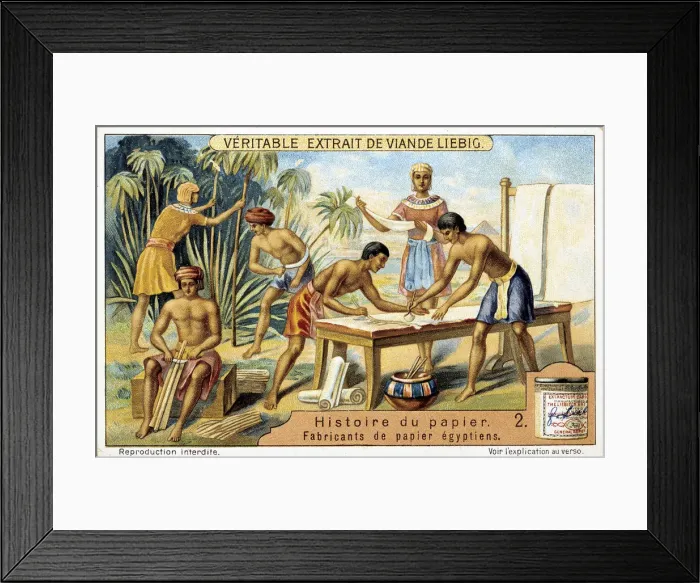 Framed Print : History of Paper: 2, c1900 Framed Print : History of Paper: 2, c1900