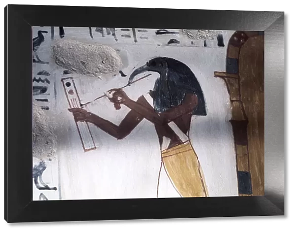 Ibis-headed god Thoth, secretary to the gods and patron of scribes, Ancient Egyptian