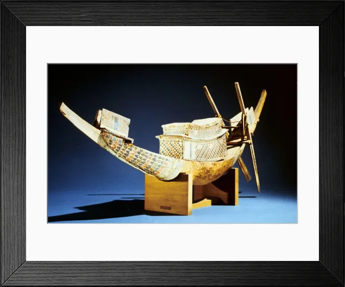 Framed Print : Model of a boat, Ancient Egyptian, 18th Dynasty, c1325 BC Framed Print : Model of a boat, Ancient Egyptian, 18th Dynasty, c1325 BC