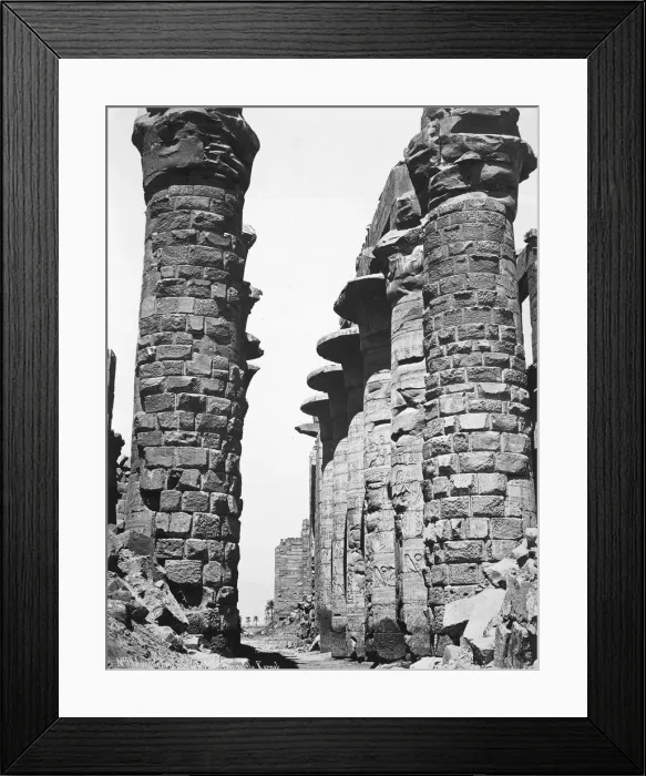 Framed Print : Central alley of the great temple at Karnak, Egypt, 1878 Framed Print : Central alley of the great temple at Karnak, Egypt, 1878