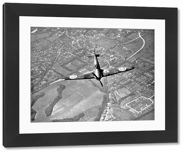 Hawker Hurricane in flight, Battle of Britain, World War II, 1940