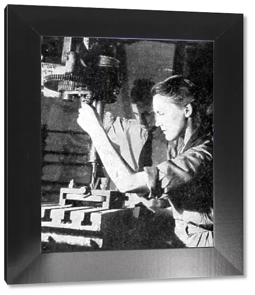 Woman armaments worker, World War II, 1940