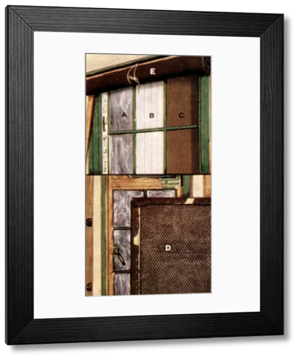 Framed Print : Air Raid Precautions, cigarette card, British, 1938 Framed Print : Air Raid Precautions, cigarette card, British, 1938