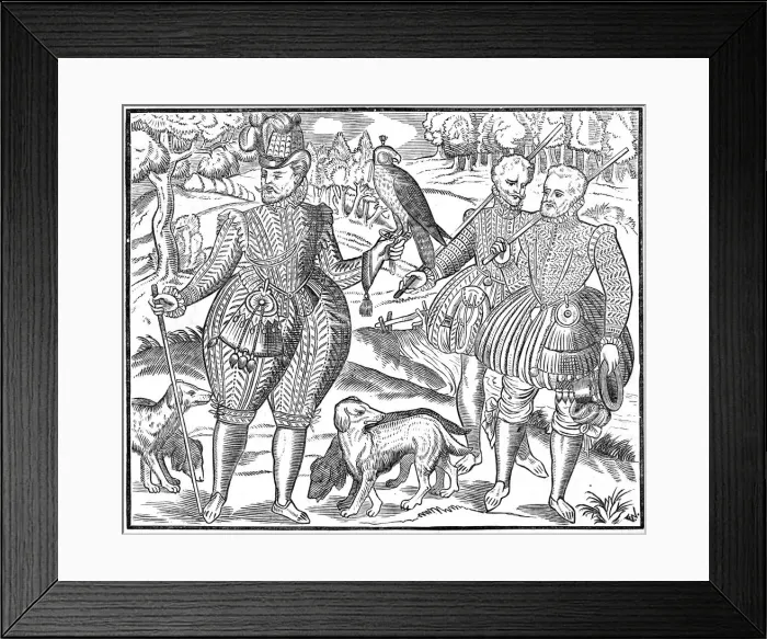Framed Print : A falconer, 1611 Framed Print : A falconer, 1611