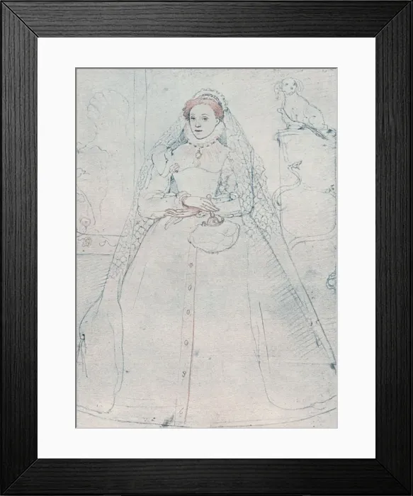 Framed Print : Elizabeth I, Queen of England and Ireland, 1575. Artist: Federico Zuccaro Framed Print : Elizabeth I, Queen of England and Ireland, 1575. Artist: Federico Zuccaro
