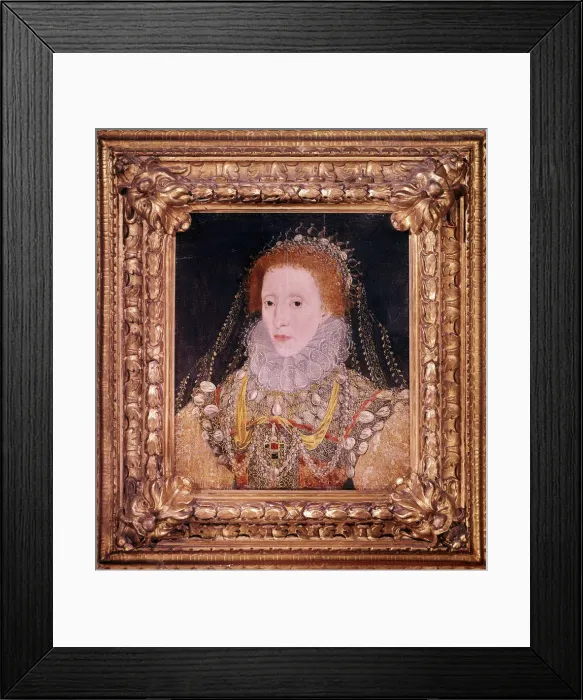 Framed Print : Elizabeth I, Queen of England and Ireland, c1580