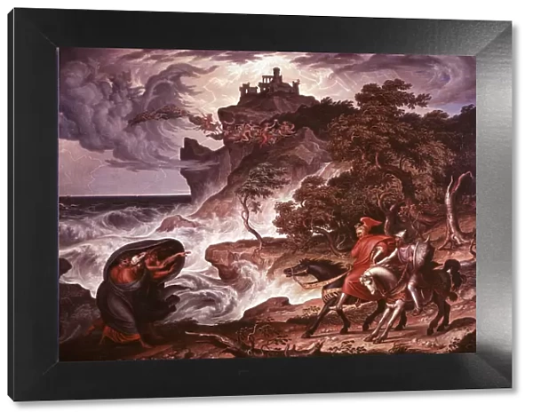 Macbeth and the Witches, 1835. Artist: Joseph Anton Kock