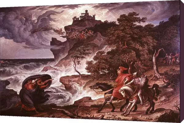 Macbeth and the Witches, 1835. Artist: Joseph Anton Kock