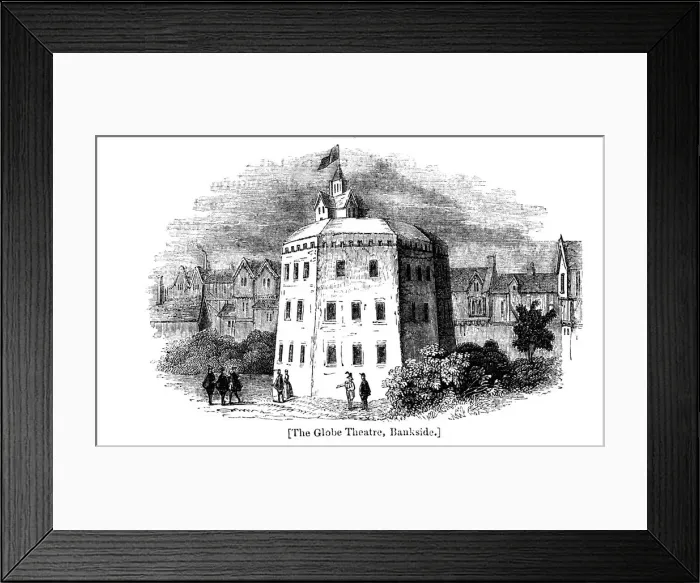 Framed Print : Globe Theatre, Bankside, Southwark, London, as it appeared c1598 Framed Print : Globe Theatre, Bankside, Southwark, London, as it appeared c1598